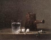 jean-Baptiste-Simeon Chardin Water Glass and Jug oil painting on canvas
